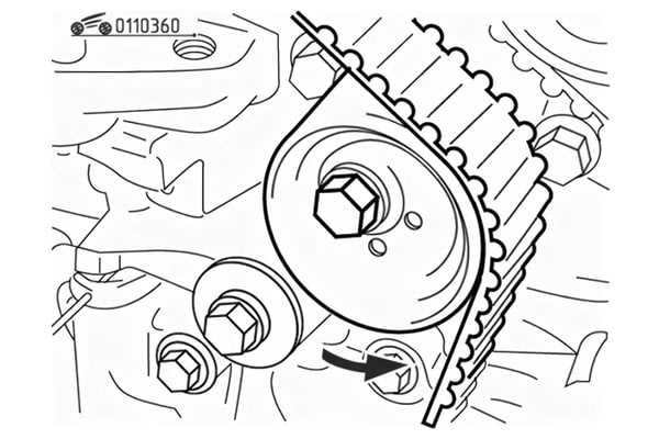 Замена ремня ГРМ MITSUBISHI Colt, №2