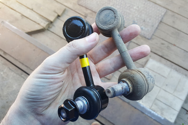 Замена задней стойки стабилизатора JAC JS6, №1